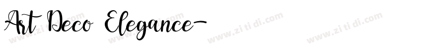 Art Deco Elegance字体转换